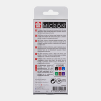 Sakura Pigma Micron 05 fineliner 0,45 mm – σετ 6 χρωμάτων