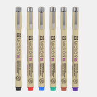 Sakura Pigma Micron 05 fineliner 0,45 mm – σετ 6 χρωμάτων