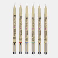 Sakura Pigma Micron 05 fineliner 0,45 mm – σετ 6 χρωμάτων