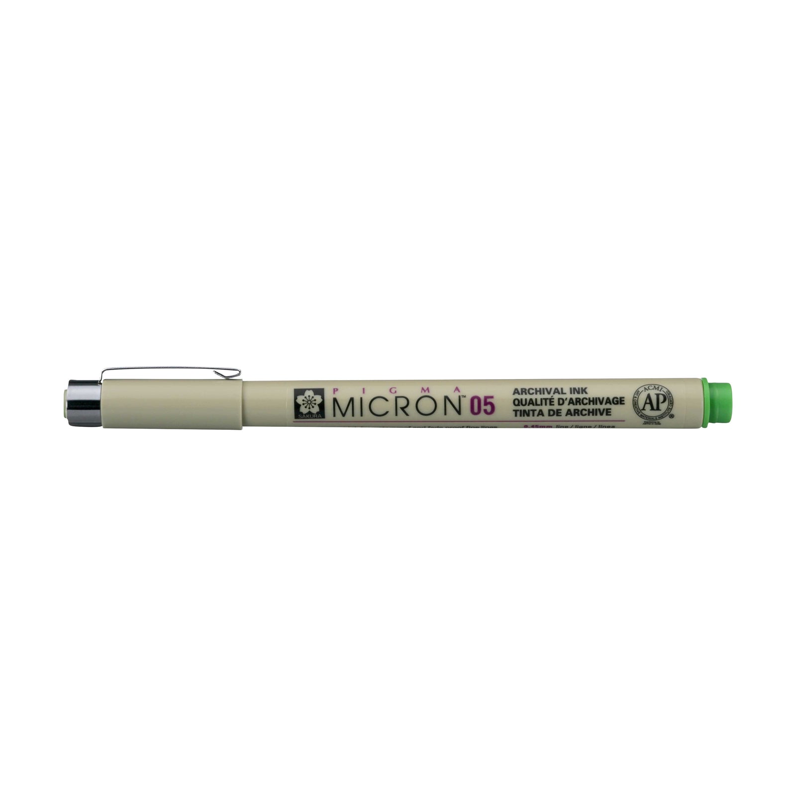 Sakura Pigma Micron 05 fineliner 0,45 mm – σετ 6 χρωμάτων – Κίτρινο