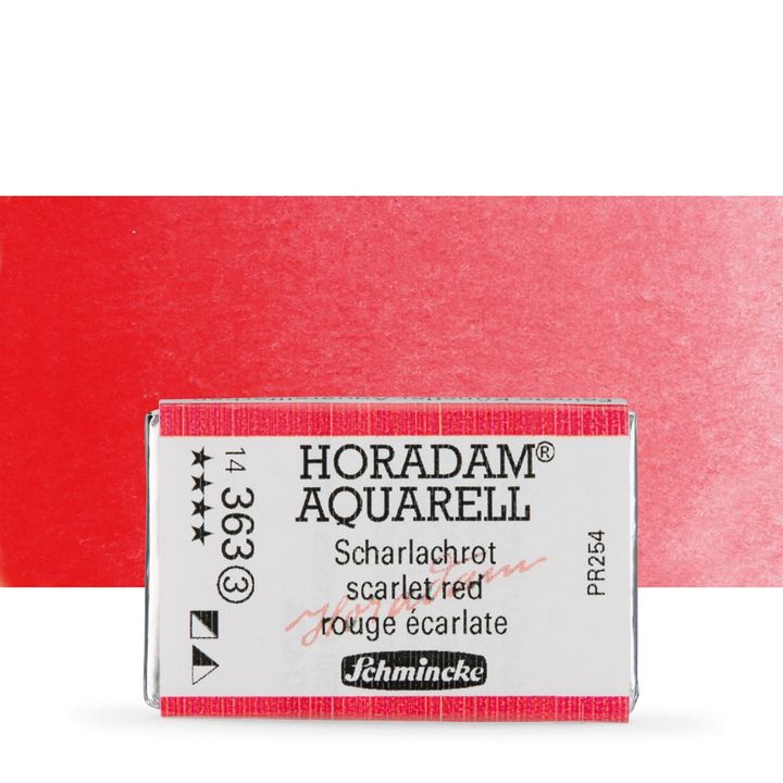 Κύβος ακουαρέλας Schmincke Horadam – 363 Scarlet Red