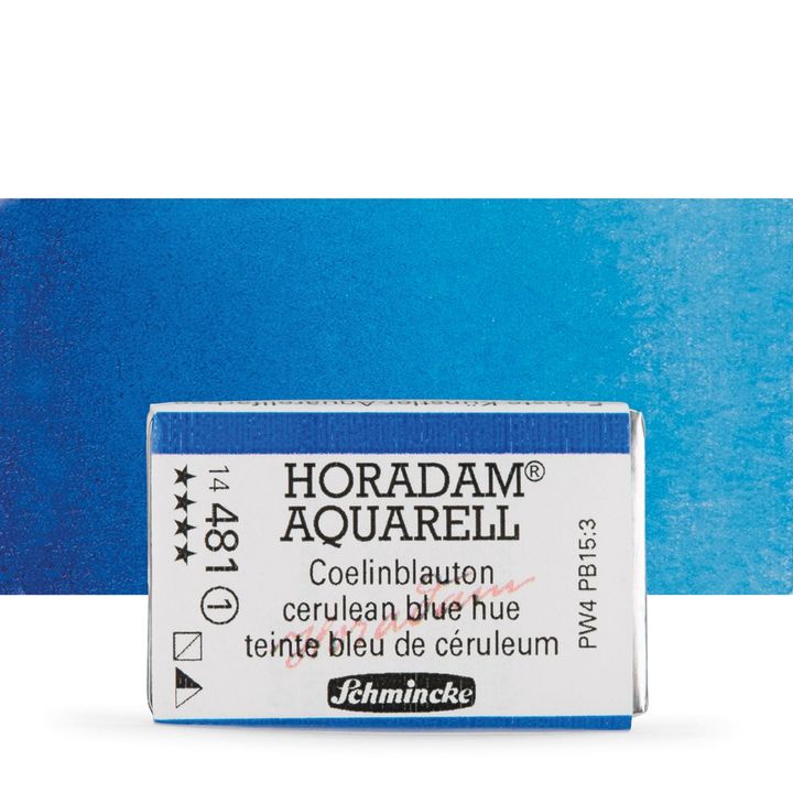 Κύβος ακουαρέλας Schmincke Horadam – 481 Cerulean Blue Hue