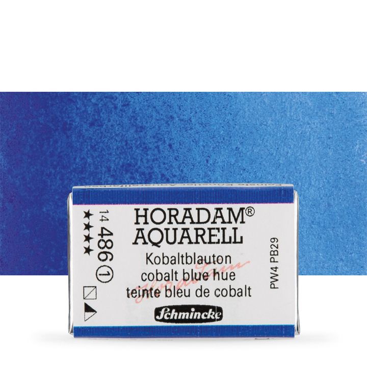 Κύβος ακουαρέλας Schmincke Horadam – 486 Cobalt Blue Hue