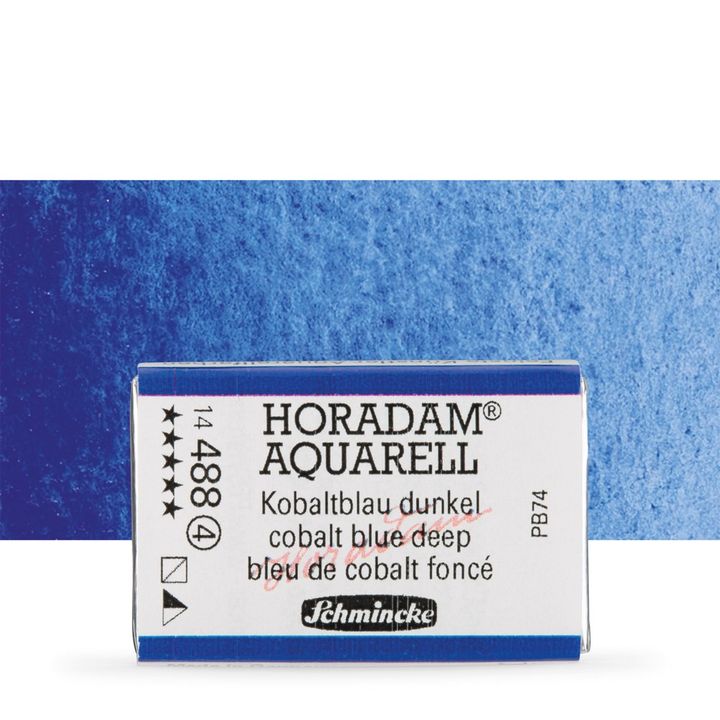 Κύβος ακουαρέλας Schmincke Horadam – 488 Cobalt Blue Deep