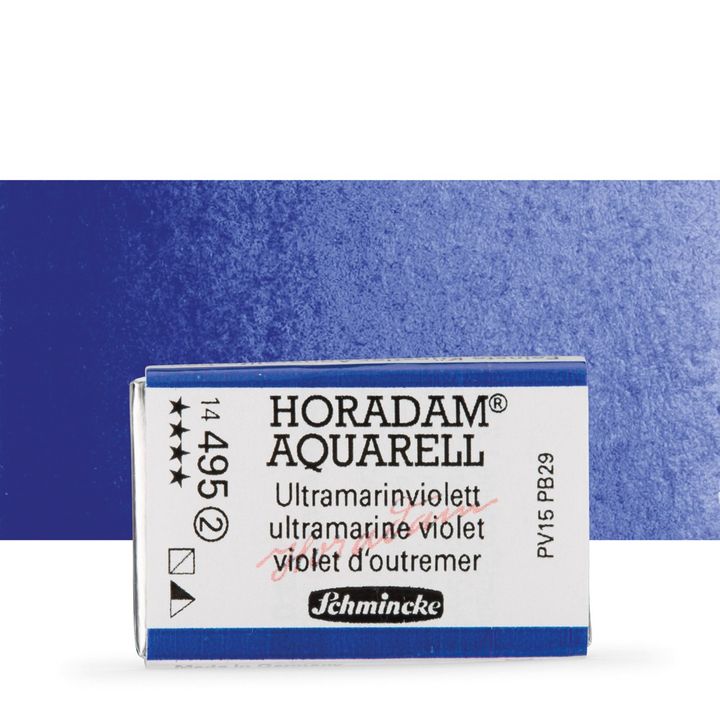 Κύβος ακουαρέλας Schmincke Horadam – 495 Ultramarine Violet