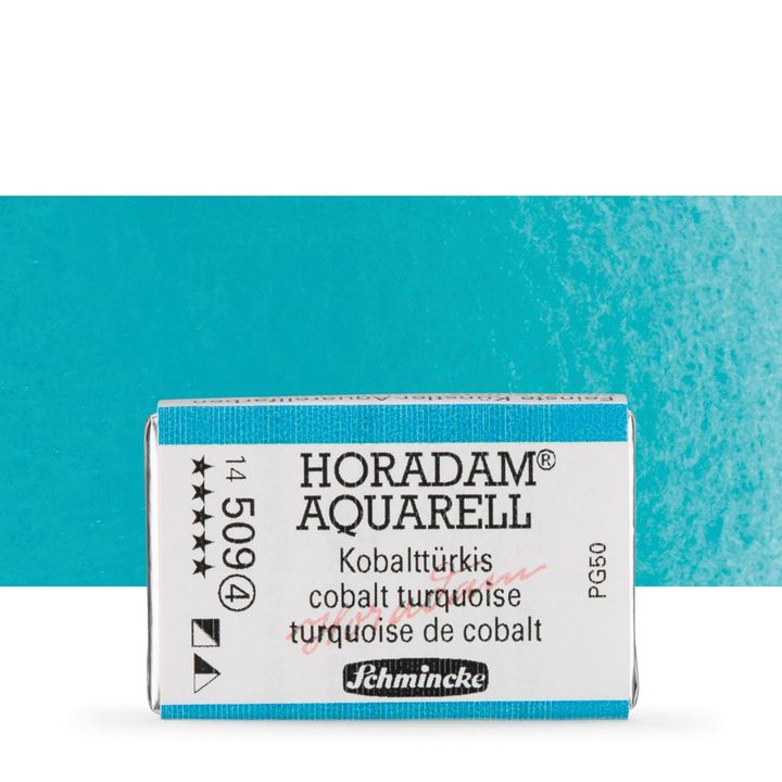 Κύβος ακουαρέλας Schmincke Horadam – 509 Cobalt Turquoise