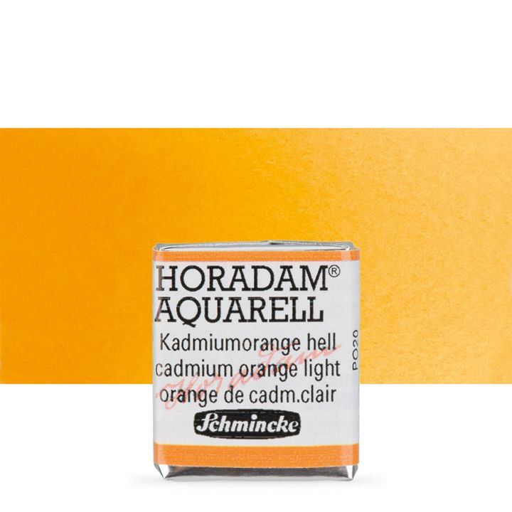 Κύβος ακουαρέλας Schmincke Horadam – 227 Cadmium Orange Light