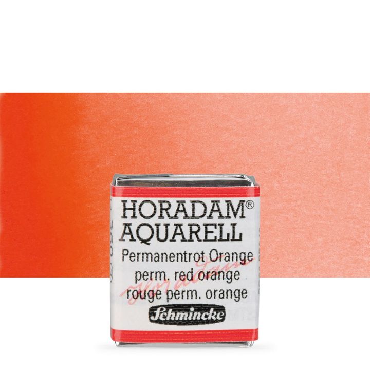 Κύβος ακουαρέλας Schmincke Horadam – 360 Permanent Red Orange