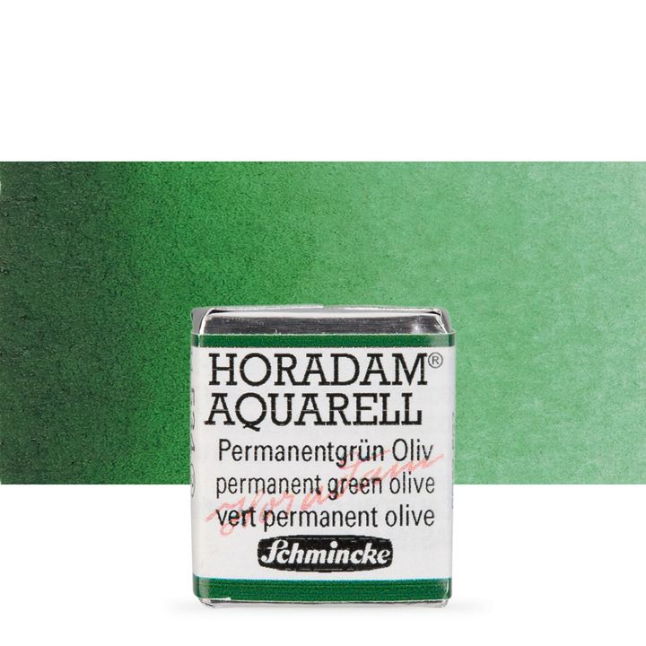 Κύβος ακουαρέλας Schmincke Horadam – 534 Permanent Green Olive
