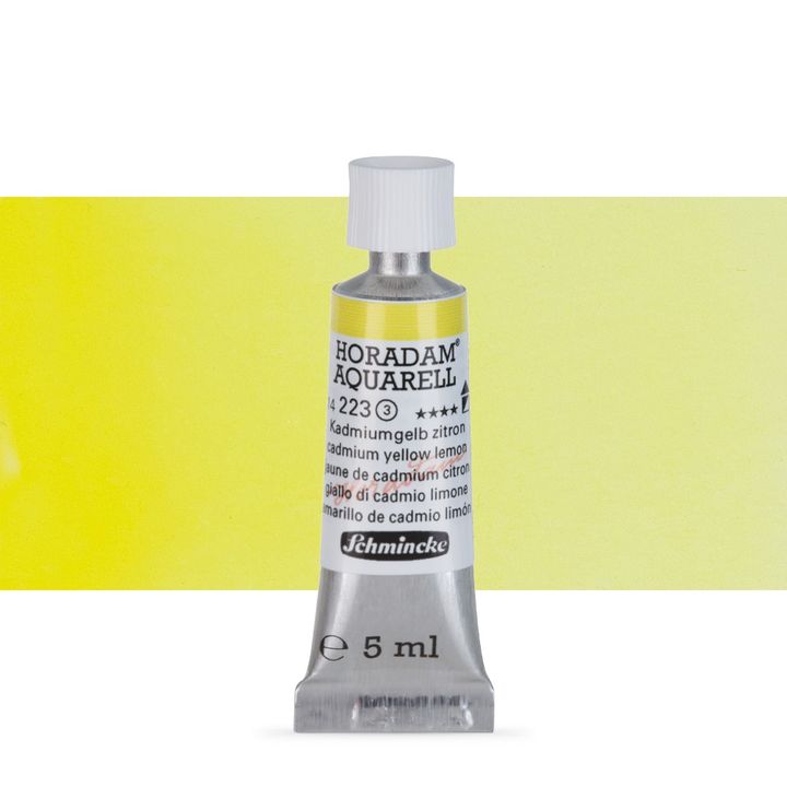 Χρώματα ακουαρέλας Schmincke Horadam σε σωληνάριο 5 ml – 223 Cadmium Yellow Lemon