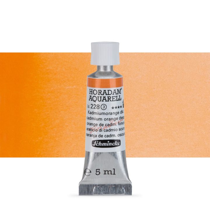 Χρώματα ακουαρέλας Schmincke Horadam σε σωληνάριο 5 ml – 228 Cadmium Orange Deep