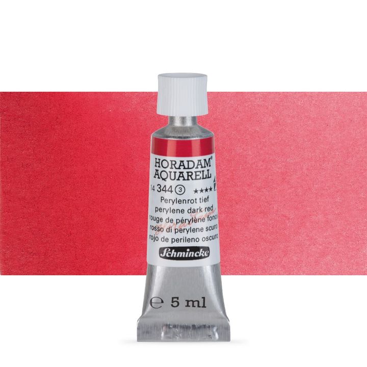 Χρώματα ακουαρέλας Schmincke Horadam σε σωληνάριο 5 ml – 344 Perylene Dark Red