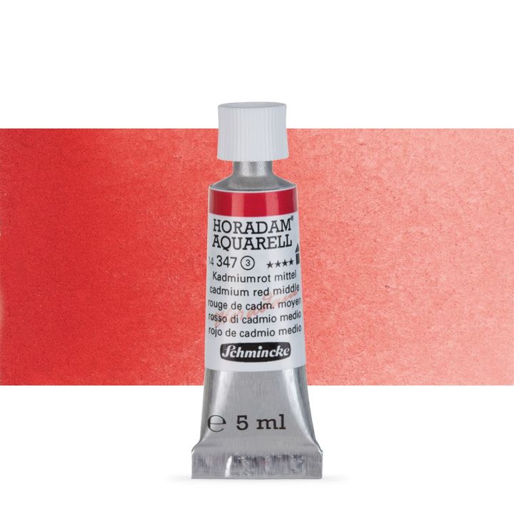 Χρώματα ακουαρέλας Schmincke Horadam σε σωληνάριο 5 ml – 347 Cadmium Red Middle