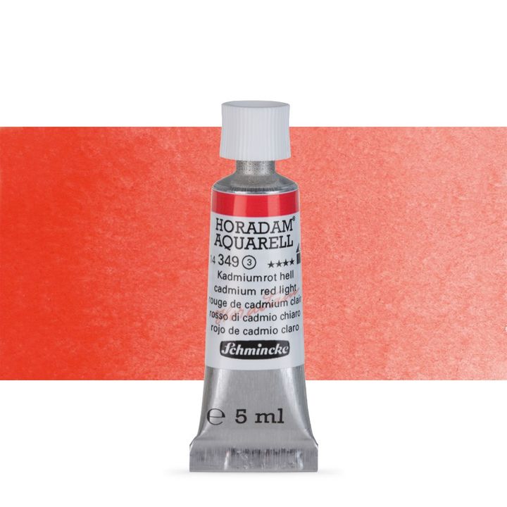 Χρώματα ακουαρέλας Schmincke Horadam σε σωληνάριο 5 ml – 349 Cadmium Red Light