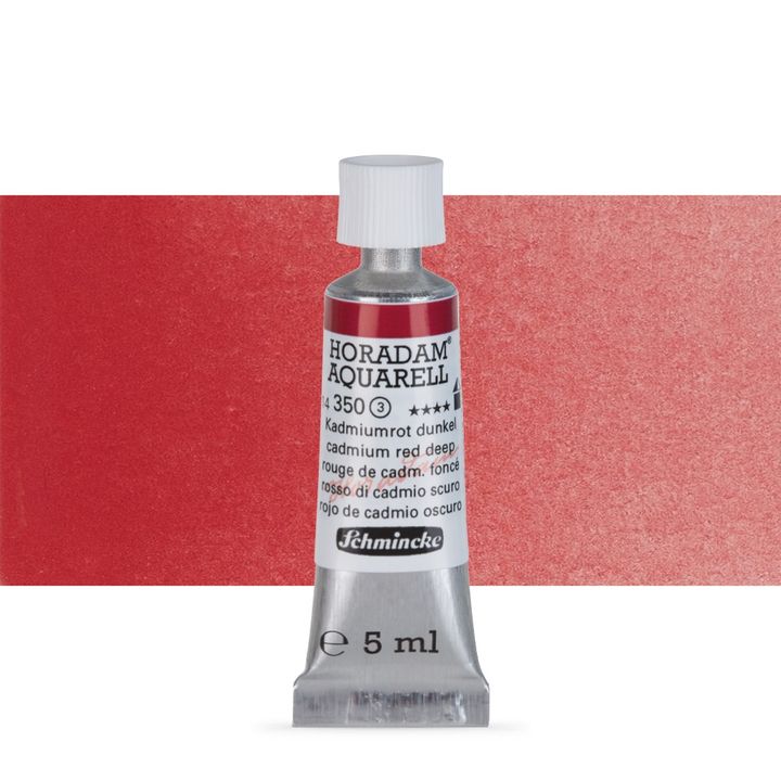 Χρώματα ακουαρέλας Schmincke Horadam σε σωληνάριο 5 ml – 350 Cadmium Red Deep