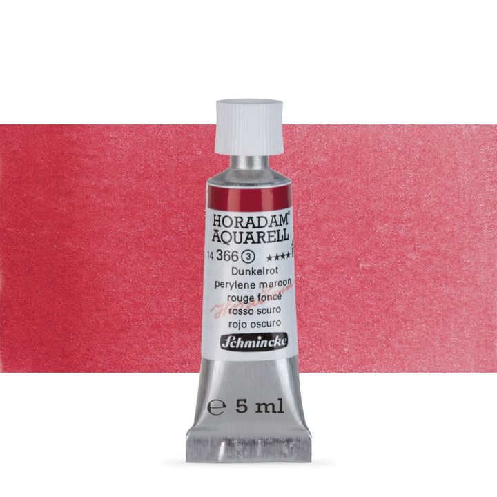 Χρώματα ακουαρέλας Schmincke Horadam σε σωληνάριο 5 ml – 366 Perylene Maroon