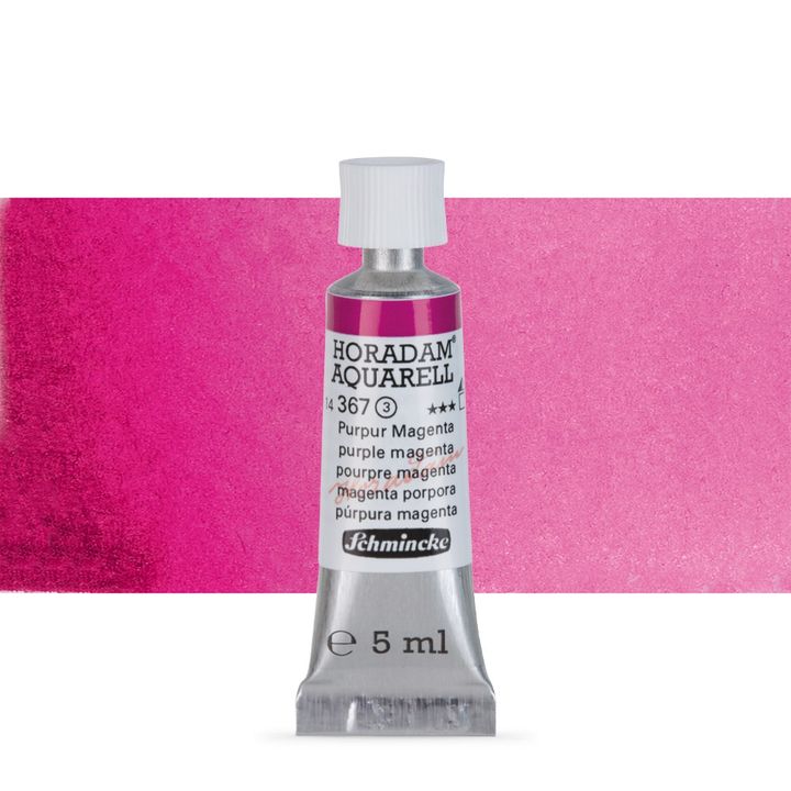 Χρώματα ακουαρέλας Schmincke Horadam σε σωληνάριο 5 ml – 367 Purple Magenta