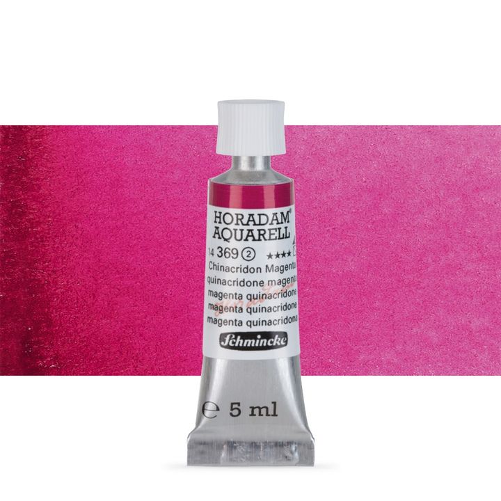 Χρώματα ακουαρέλας Schmincke Horadam σε σωληνάριο 5 ml – 369 Quinacridone Magenta
