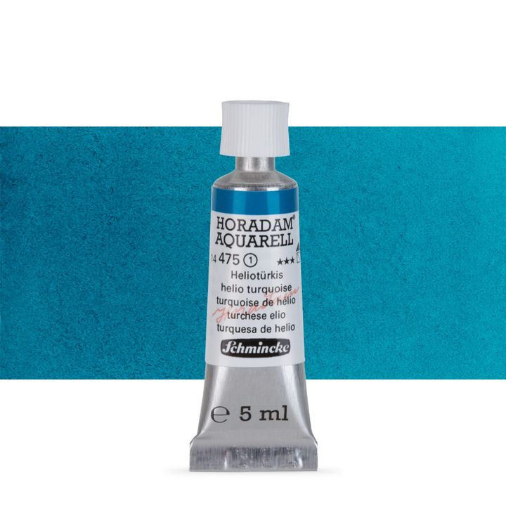 Χρώματα ακουαρέλας Schmincke Horadam σε σωληνάριο 5 ml – 475 Helio Turquoise