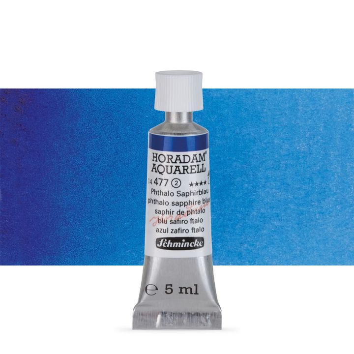 Χρώματα ακουαρέλας Schmincke Horadam σε σωληνάριο 5 ml – 477 Phthalo Sapphire Blue