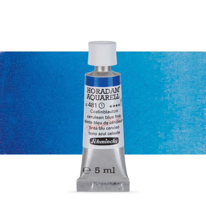 Χρώματα ακουαρέλας Schmincke Horadam σε σωληνάριο 5 ml – 481 Cerulean Blue Hue