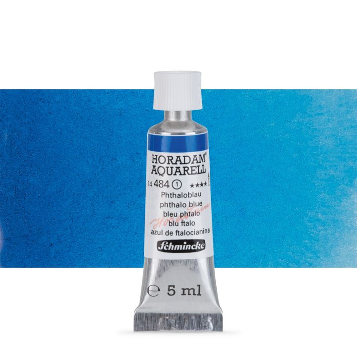 Χρώματα ακουαρέλας Schmincke Horadam σε σωληνάριο 5 ml – 484 Phthalo Blue