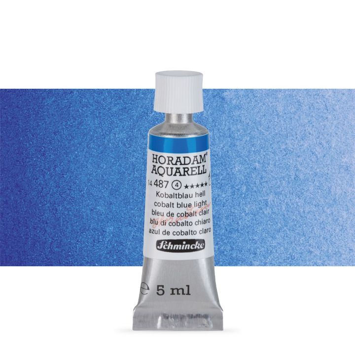 Χρώματα ακουαρέλας Schmincke Horadam σε σωληνάριο 5 ml – 487 Cobalt Blue Light
