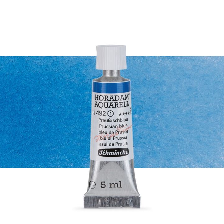 Χρώματα ακουαρέλας Schmincke Horadam σε σωληνάριο 5 ml – 492 Prussian Blue