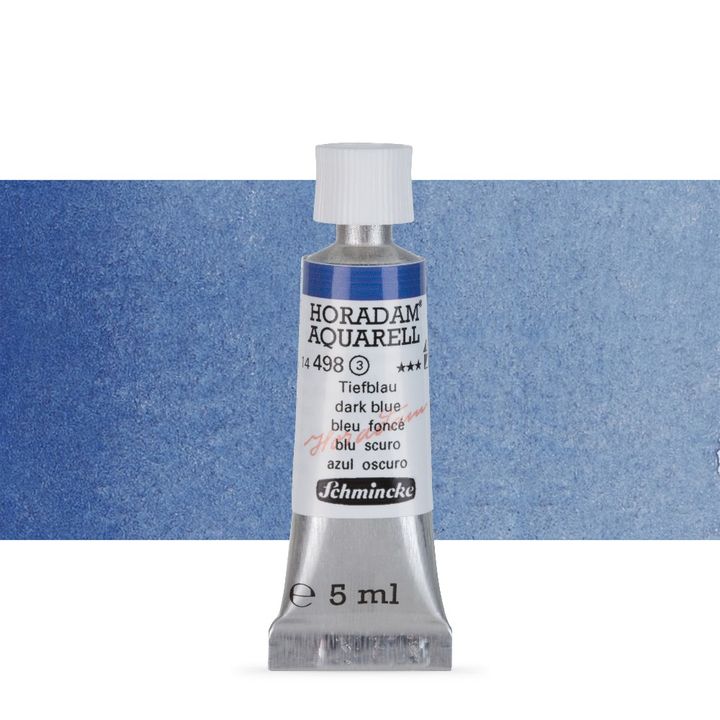 Χρώματα ακουαρέλας Schmincke Horadam σε σωληνάριο 5 ml – 498 Dark Blue