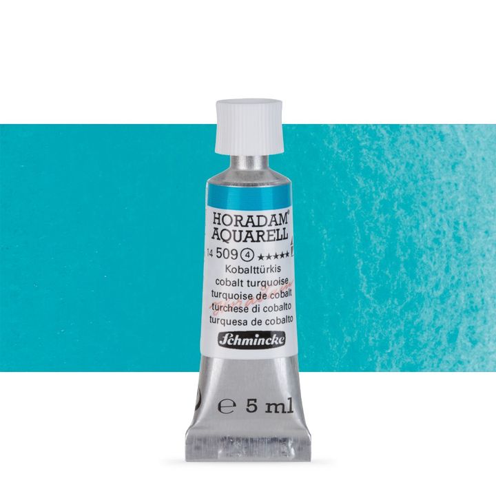 Χρώματα ακουαρέλας Schmincke Horadam σε σωληνάριο 5 ml – 509 Cobalt Turquoise