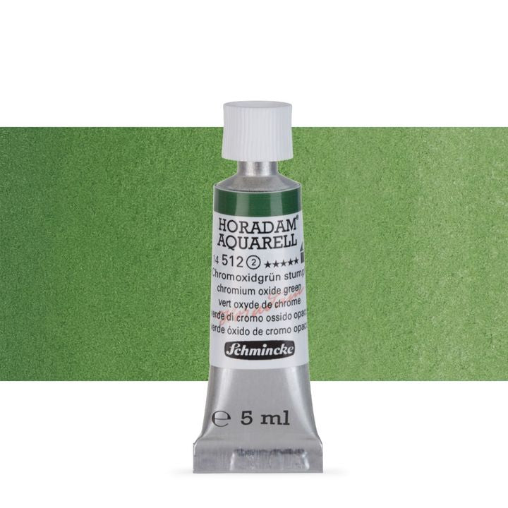 Χρώματα ακουαρέλας Schmincke Horadam σε σωληνάριο 5 ml – 512 Chromium Oxide Green
