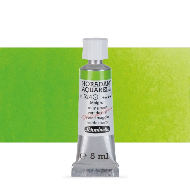 Χρώματα ακουαρέλας Schmincke Horadam σε σωληνάριο 5 ml – 524 May Green