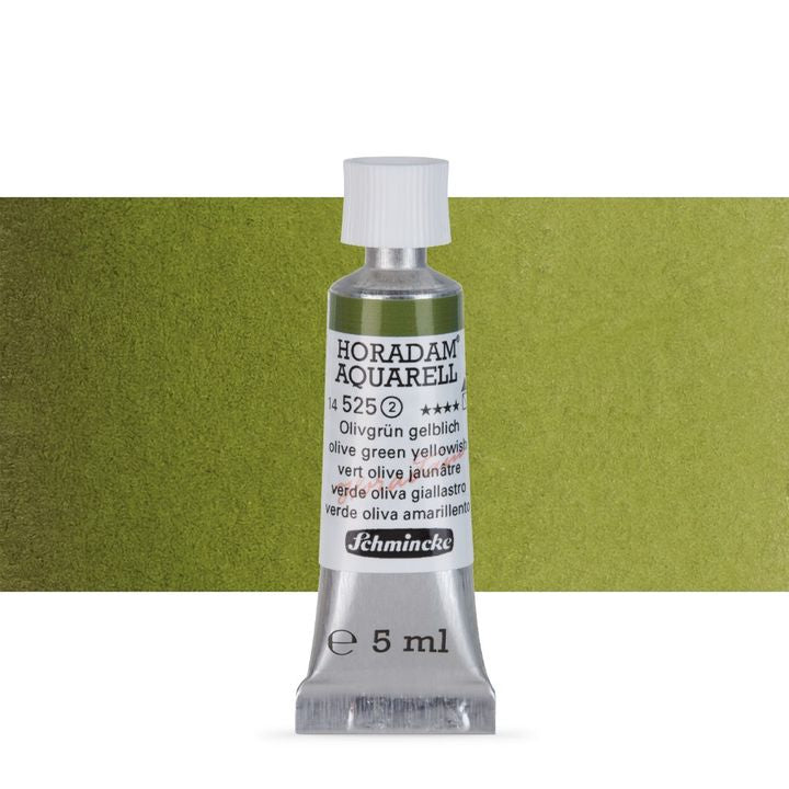 Χρώματα ακουαρέλας Schmincke Horadam σε σωληνάριο 5 ml – 525 Olive Green Yellowish