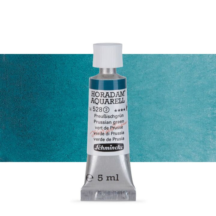 Χρώματα ακουαρέλας Schmincke Horadam σε σωληνάριο 5 ml – 528 Prussian Green