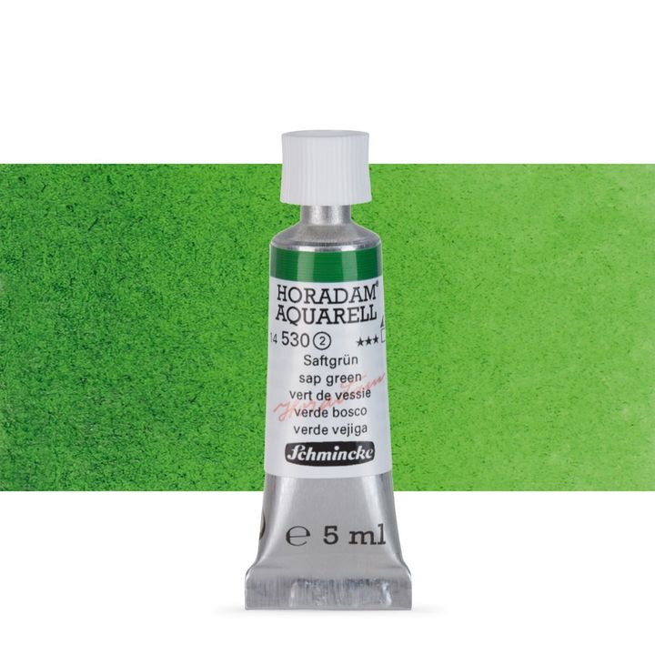 Χρώματα ακουαρέλας Schmincke Horadam σε σωληνάριο 5 ml – 530 Sap Green