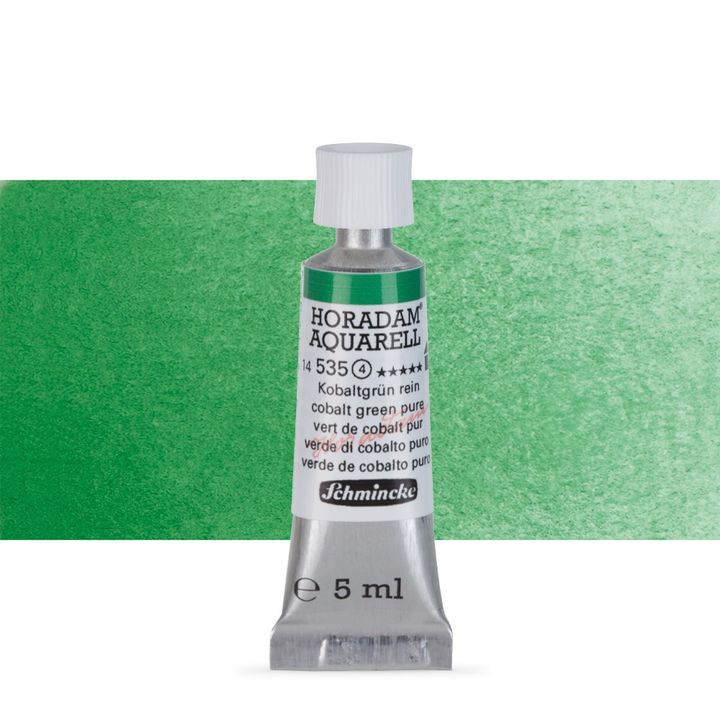 Χρώματα ακουαρέλας Schmincke Horadam σε σωληνάριο 5 ml – 535 Cobalt Green Pure