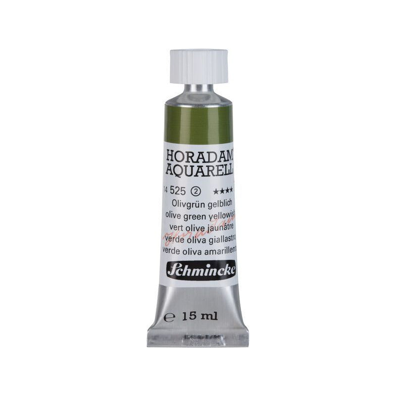 Schmincke Horadam χρώμα ακουαρέλας σε σωληνάριο 15 ml - Onetz – 525 Πράσινο ελιάς κιτρινωπό