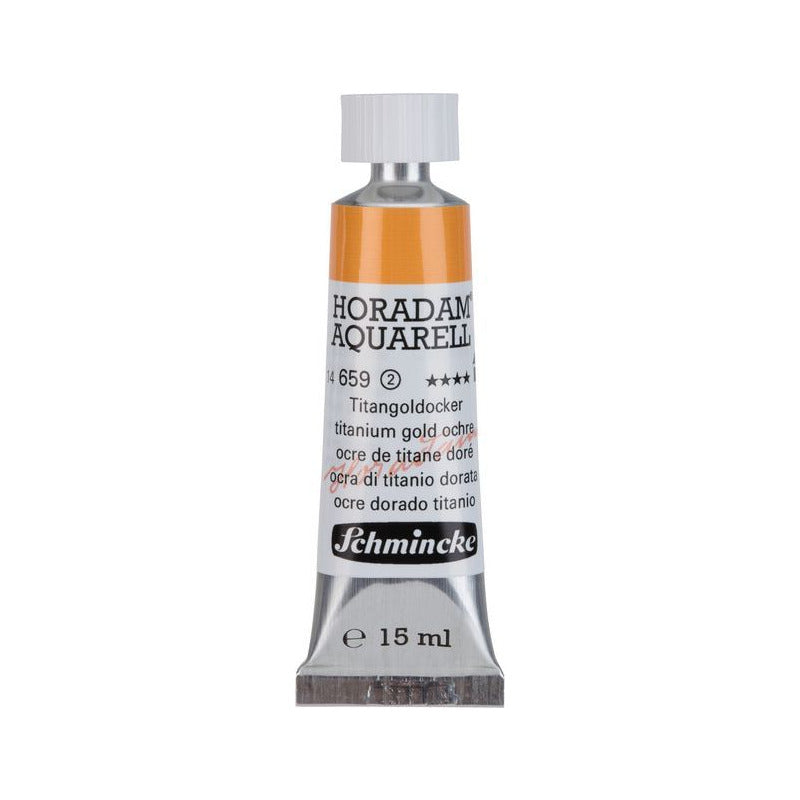 Schmincke Horadam χρώμα ακουαρέλας σε σωληνάριο 15 ml - Onetz – 659 Χρυσή ώχρα τιτανίου
