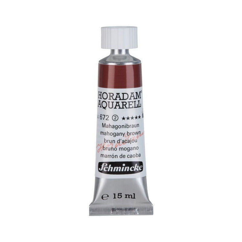 Schmincke Horadam χρώμα ακουαρέλας σε σωληνάριο 15 ml - Onetz – 672 Καφέ μαόνι