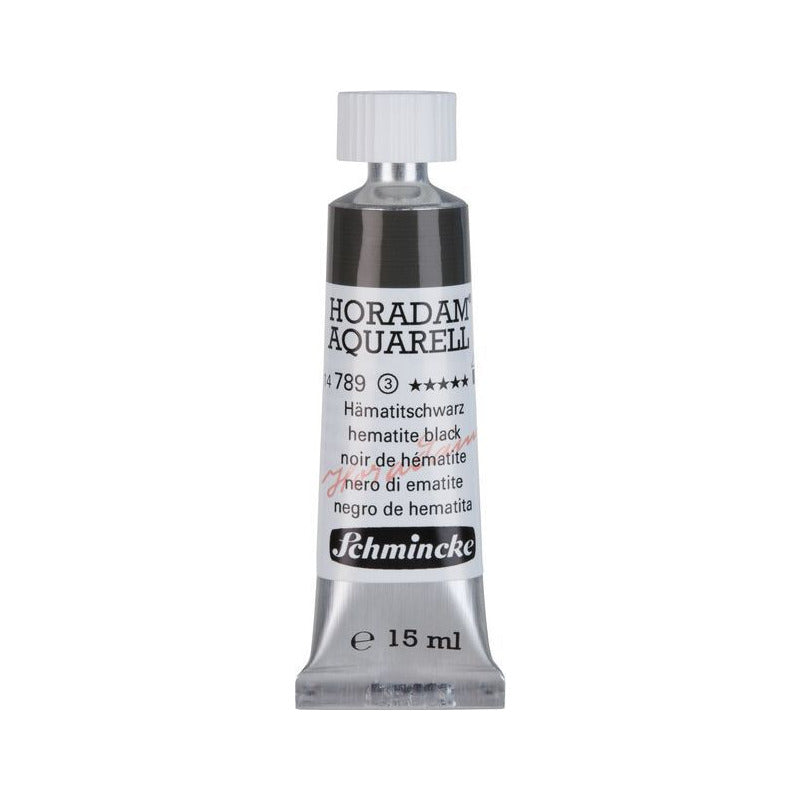 Schmincke Horadam χρώμα ακουαρέλας σε σωληνάριο 15 ml - Onetz – 789 Μαύρο αιματίτη