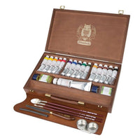Schmincke MUSSINI ξύλινη κασετίνα με χρώματα 15 x 35 ml και λευκό 150 ml