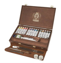 Ξύλινη κασετίνα Schmincke NORMA Professional, 15 x 35 ml + λευκό 120 ml