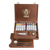 Ξύλινη κασετίνα με λάδια ζωγραφικής Schmincke NORMA Professional 11 x 35 ml + αξεσουάρ