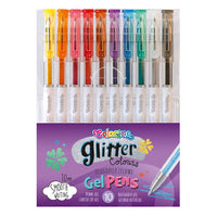 Σετ 10 στυλό Gel Glitter Colorino