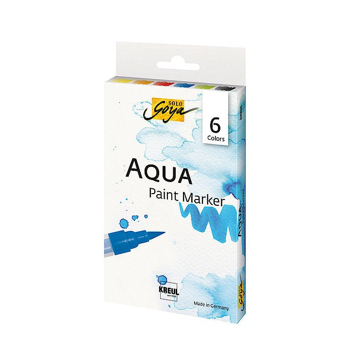 Σετ ακουαρελ μαρκαδοροι Aqua Solo Goya - 6 τεμ