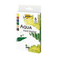 Σετ ακουαρελ μαρκαδοροι Aqua Solo Goya Warm Colors - 6 τεμ
