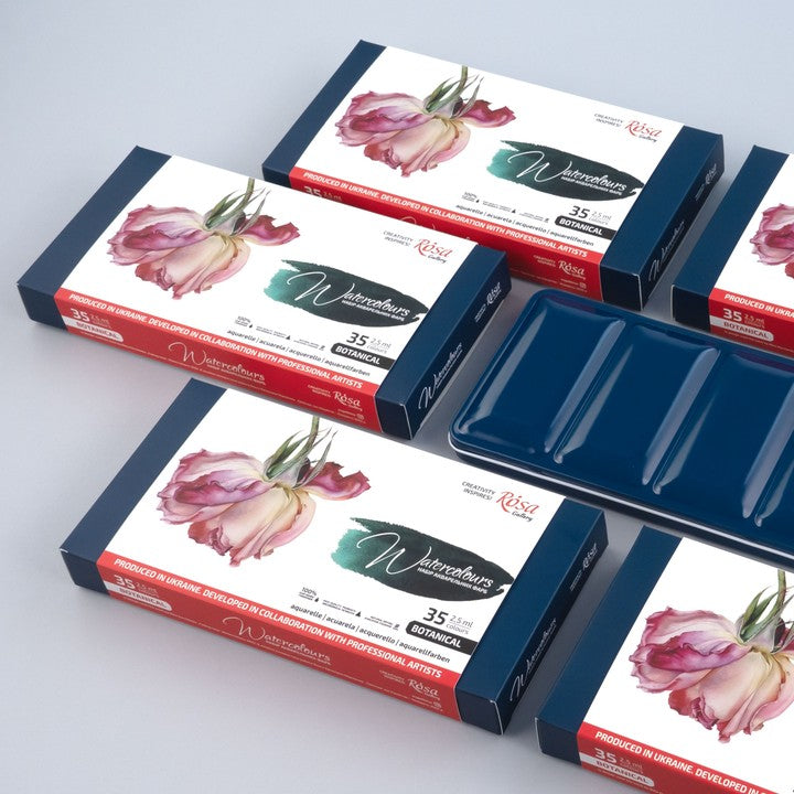 Σετ ακουαρέλας Botanical 35 αποχρώσεων σε κασετίνα