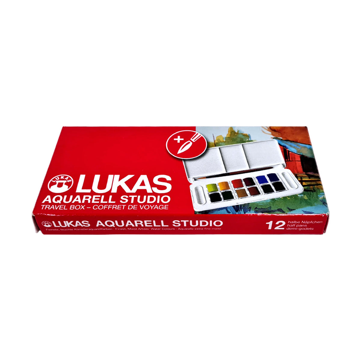 Σετ ακουαρέλας LUKAS Studio σε πλαστική κασετίνα - 13 τεμαχίων