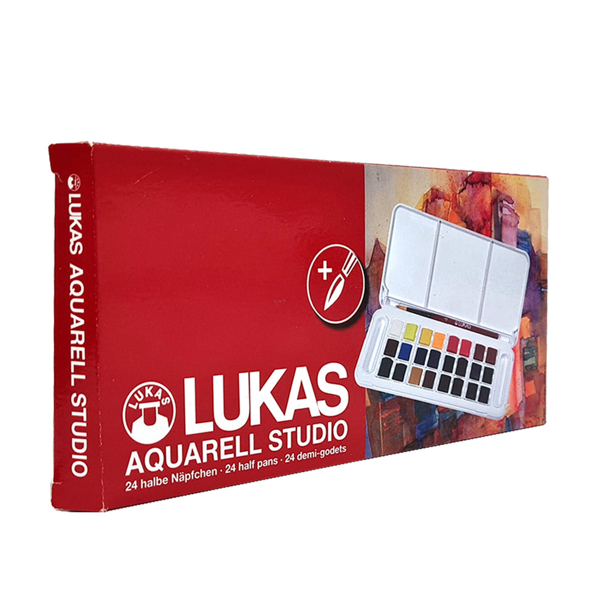 Σετ ακουαρέλας LUKAS Studio σε πλαστική κασετίνα - 24 τεμαχίων