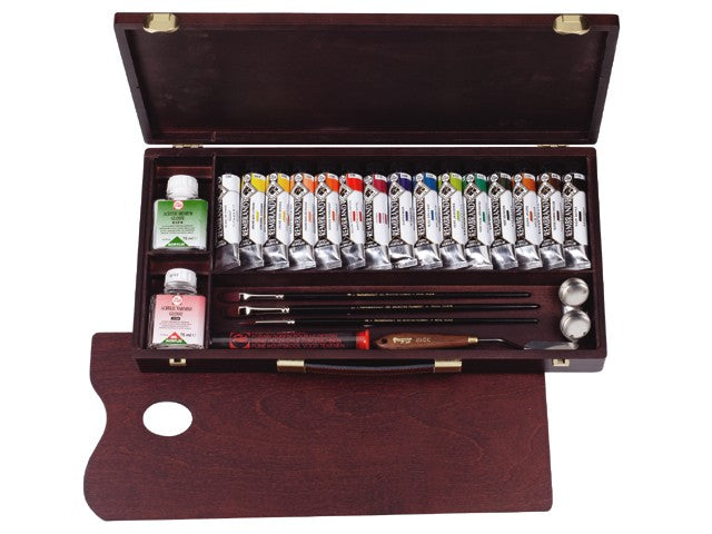 Σετ ακρυλικα χρωματα Rembrandt Professional 15x40ml + εργαλεια